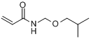 N-[(2-甲(基)丙氧基甲基]-2-丙烯酰胺;N[异丁氧(基)甲基]丙烯酰胺分子式结构图