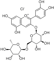 花青素鼠李葡糖苷分子式结构图