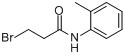 N-(α-溴丙酰基)-2-甲基苯胺;2-溴-N-(2-甲苯基)丙酰胺分子式结构图