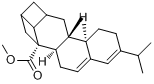 枞酸甘油脂;[1R-(1α,4Aβ,4Bα,10Aα)]-1-菲羟酸-1,2,3,4,4A,4B,5,6,10,10A-十氢代-1,分子式结构图