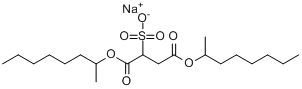 丁二酸-1,4-二(1-甲庚基)酯磺酸钠分子式结构图
