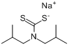 二异丁基氨基二硫代甲酸钠分子式结构图