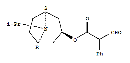 α-甲酰基苯乙酸;N-异丙基去甲托品酯;α-甲酰基苯乙酸8-(1-甲基乙基)-8-氮杂双环[3.2.1]辛酯分子式结构图