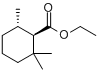 反-2,2,6-三甲基环己烷甲酸乙酯分子式结构图
