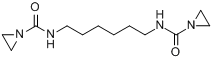 N,N'-1,6-己二基双(1-氮丙啶酰胺)分子式结构图