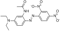 N-[5-(二乙氨基)-2-[(2,4-二硝基苯基)偶氮]苯基]-乙酰胺分子式结构图