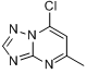 7-氯-5-甲基-1,2,4-三唑并[1,5-α]嘧啶分子式结构图