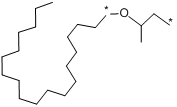 α-十八烷基-ω-羟基聚1,2-丙二醇;聚甲基环氧乙烷十八烷基醚;聚-1,2-丙二醇十八烷基醚;聚-1,2-丙分子式结构图