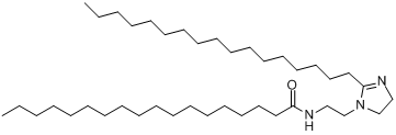 N-[2-(2-十七烷基-4,5-二氢-1H-咪唑-1-基)乙基]十八酰胺分子式结构图