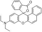 9-(二乙氨基)螺[12H-苯并[A]占吨-12,1'(3'H)-异苯并呋喃]-3'-酮分子式结构图