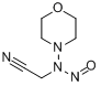 4-(N-氰甲基-N-亚硝基)氨基吗啉;(4-吗啉基亚硝基氨基)乙腈分子式结构图