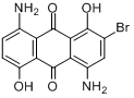 4,8-二氨基-2-溴-1,5-二羟基蒽醌分子式结构图