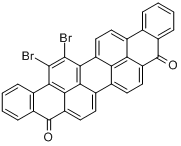 二溴蒽并[9,1,2-CDE]苯并[RST]戊芬-5,10-二酮分子式结构图