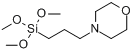 4-[3-(三甲氧硅基)丙基]吗啡啉分子式结构图