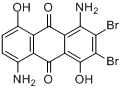 二溴-1,5-二氨基-4,8-二羟基-9,10-蒽二酮分子式结构图