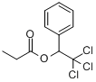 α-三氯甲基苯甲醇丙酸酯分子式结构图