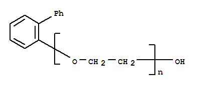 α-(1,1'-联苯)-2-基-ω-羟基聚乙二醇分子式结构图