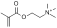 N,N,N-三甲基-2-[(2-甲基-2-丙烯酰)氧]乙胺分子式结构图