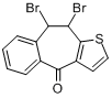 9,10二溴-9,10-二氢-4H-苯并[4,5]环庚三烯并[1,2-B]噻吩-4-酮分子式结构图