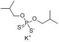 二异丁基二硫代磷酸钾分子式结构图