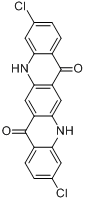 C.I.颜料红20;3,10-二氯-5,12-二氢喹啉并[2,3-B]氮蒽-7,14-二酮分子式结构图