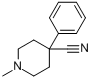 4-氰基-1-甲基-4-苯基哌啶;3-甲基-4-苯基-4-哌啶腈分子式结构图