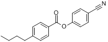 4-丁基苯甲酸-4-氰基苯酯分子式结构图