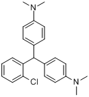 4,4'-[(2-氯苯基)亚甲基(乙)烯]-N,N-二甲基苯胺分子式结构图