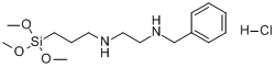 N-苯甲基-N'-[3-(三甲氧硅基)丙基]-1,2-乙二胺分子式结构图