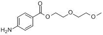 4-氨基苯甲酸-2-(2-甲氧基乙氧基)乙酯分子式结构图