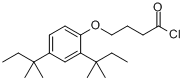 4-[2,4-双(1,1-二甲基丙基)苯氧基]丁酰氯分子式结构图