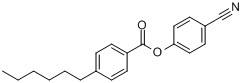 4-己基苯甲酸-4-氰基苯酯分子式结构图