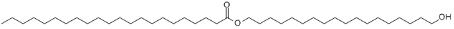 二十二烷酸羟基十八醇酯分子式结构图