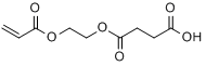 丁二酸单-2-(2-丙烯酰氧基)羟乙醇分子式结构图