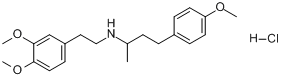 N-(2-(3,4-二甲氧基苯基)乙基)-4-甲氧基-α-甲基苯丙胺盐酸盐;3,4-二甲氧基-N-(3-(4-甲氧基苯基)-1-甲基丙?分子式结构图