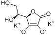 L-抗坏血酸-2-硫酸二钾分子式结构图