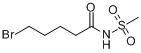 5-溴-N-(甲磺酰基)戊酰胺;N-(δ-溴代戊酰基)甲磺酰胺分子式结构图