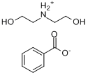 苯甲酸二乙醇胺盐分子式结构图