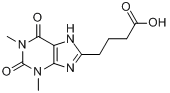 茶碱-8-丁酸分子式结构图