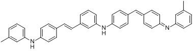 N-[4-[双[4-[(3-甲基苯基)氨基]苯基]亚甲基]-2,5-环己二烯-1-亚基]-3-甲基苯胺分子式结构图