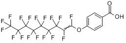 4-[(十七氟壬烯基)氧基]苯甲酸分子式结构图