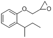 1-(2,3-环氧丙基氧)-2-(1-甲基丙基)苯;O-SEC-丁基苯基缩水甘油醚分子式结构图