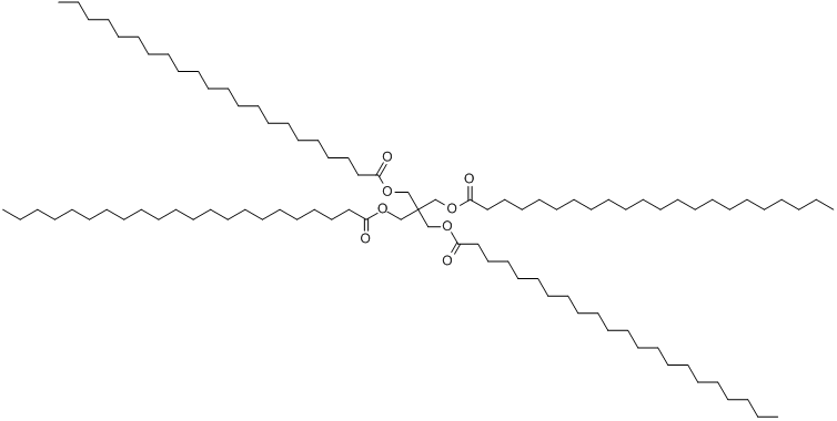 二十二烷酸-2,2-双[[(1-氧代二十二烷基)氧基]甲基]-1,3-丙二基酯分子式结构图