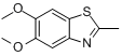 5,6-二甲氧基-2-甲基苯并噻唑分子式结构图