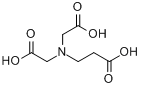 N,N-二(羧甲基)-β-氨基丙酸分子式结构图