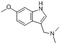 6-甲氧基-3二甲胺基甲基吲哚分子式结构图
