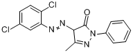 4-[(2,5-二氯苯基)偶氮]-2,4-二氢-5-甲基-2-苯基-3H-吡唑-3-酮分子式结构图