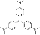 N-[4-[二[4-(二甲氨基)苯基]亚甲基]-2,5-环己二烯-1-亚基]二甲铵磷钼酸盐分子式结构图