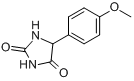 5-(4-甲氧苯基)乙内酰脲;对甲氧基苯海因;5-(4-甲氧苯基)-2,4-咪唑烷二酮分子式结构图