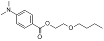 4-(二甲氨基)苯甲酸-2-丁氧基乙酯分子式结构图